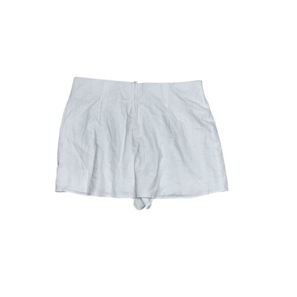 BEAUTIFUL Show Me Your MuMu Mini Skirt in off White Linen Size large Retail $108 - Picture 5 of 7